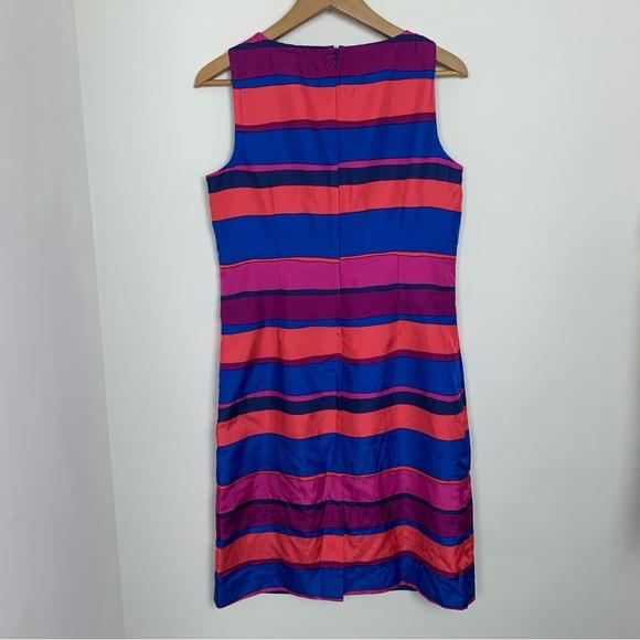 Talbots Striped Tafetta Sheath Dress - Picture 6 of 9